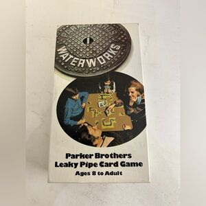 Vintage 1970s Parker Brothers Leaky Pipe Card Game - Complete